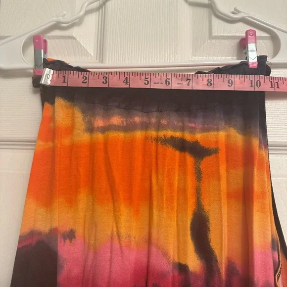 Express Orange Pink Tie-Dye Romper - Picture 12 of 13